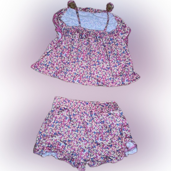 Btween matching set- pink floral- top and bottoms- SIZE 8 - Picture 4 of 6